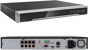 HIKVISION 8CH Network Video Recorder 8 Independent PoE Network Interfaces - 1 HDD Support