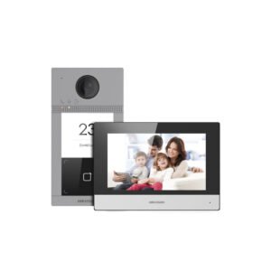 DS-KIS604-P(B) - طقم اتصال داخلي IP من Hikvision