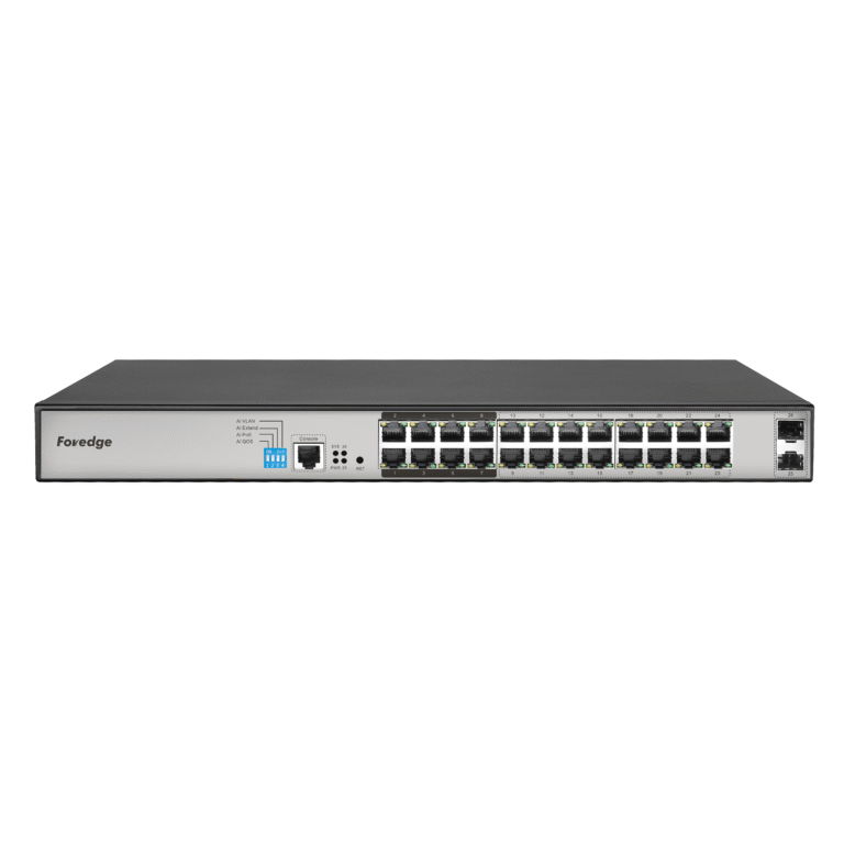 Foredge PS3024GS-400W Managed PoE+ Switch | 24-Port Managed PoE+ Switch