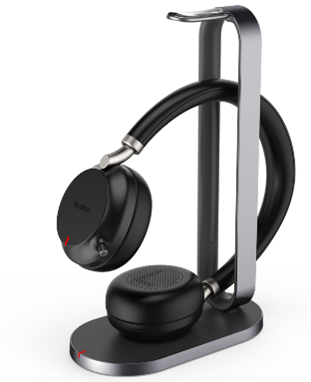 يالنك YL-BH72-with-Charging-Stand-Teams-Black-USB-A Mount Stand - Ibtikar Store