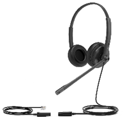Yealink YHS34 Dual for 3rd Party – سماعة رأس ثنائية للأعمال