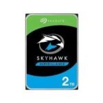 قرص هاردسك Seagate SkyHawk للمراقبة 2 تيرابايت (ST2000VX017) — SATA 6Gb/s، سرعة 5400 دورة، ذاكرة 256MB، مقاس 3.5 بوصة، تقنية CMR، مصمّم للتشغيل 24/7 مع DVR/NVR